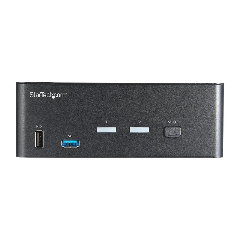StarTech.com 2 Port 2 Displays USB HDMI KVM Switch 3.5 mm Stereo 3840 x 2160 Pixel Maximum Resolution SV231DHU34K6