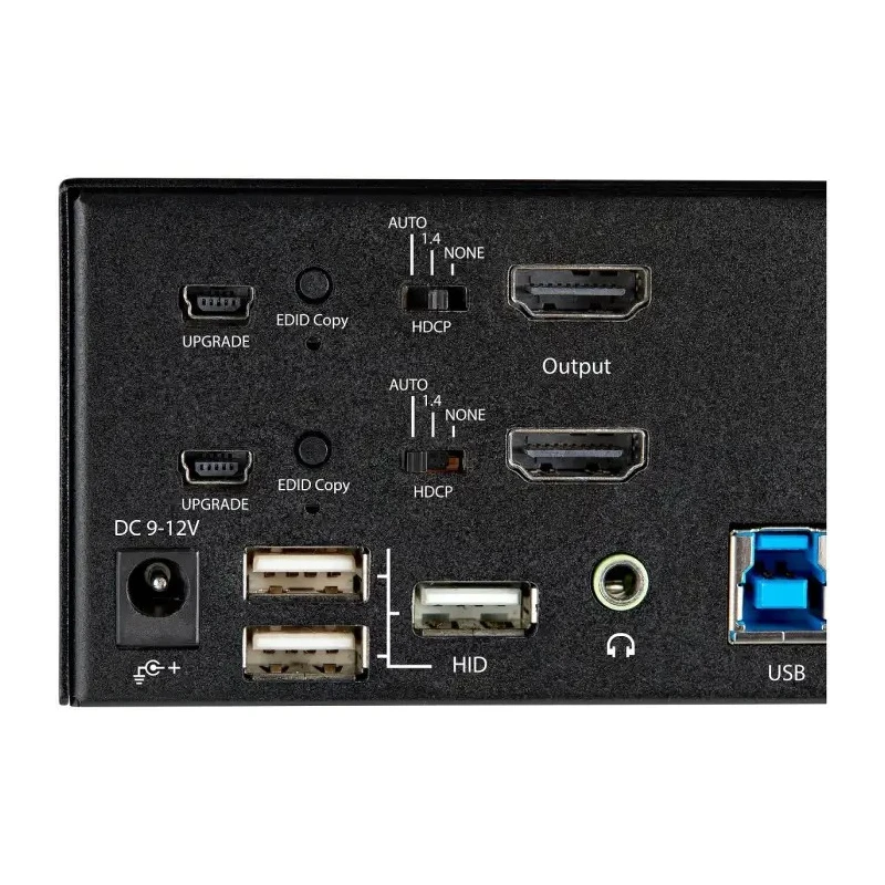 StarTech.com 2 Port 2 Displays USB HDMI KVM Switch 3.5 mm Stereo 3840 x 2160 Pixel Maximum Resolution SV231DHU34K6