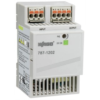 WAGO 787 Switched Mode DIN Rail Power Supply Single Output 24V DC 1.3A 31.2W 230V AC/DC 787-1202