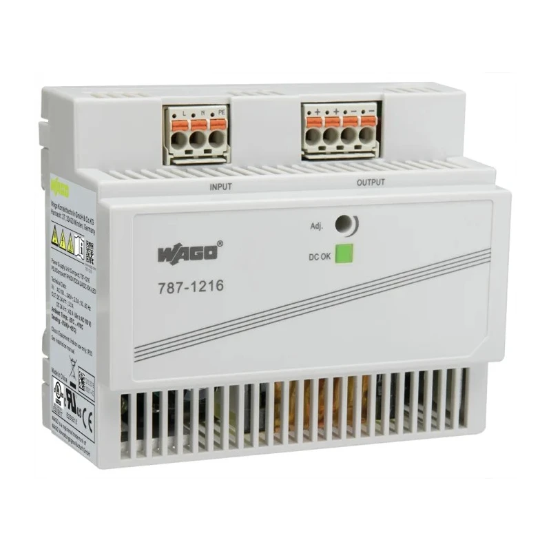 WAGO Switched Mode DIN Rail Power Supply 230V Input 24V DC Output 4.2A 100W 787-1216
