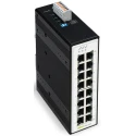 WAGO Unmanaged 16 Port 10/100/1000Base-T Ethernet Switch Rugged Metal Housing 852-1106