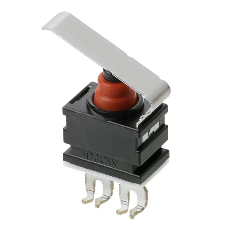 Omron Subminiature Micro Switch with Hinge Lever Actuator, Quick Connect Terminal, 1mA Contact Current, 13.5 V D2GW-A1L2F