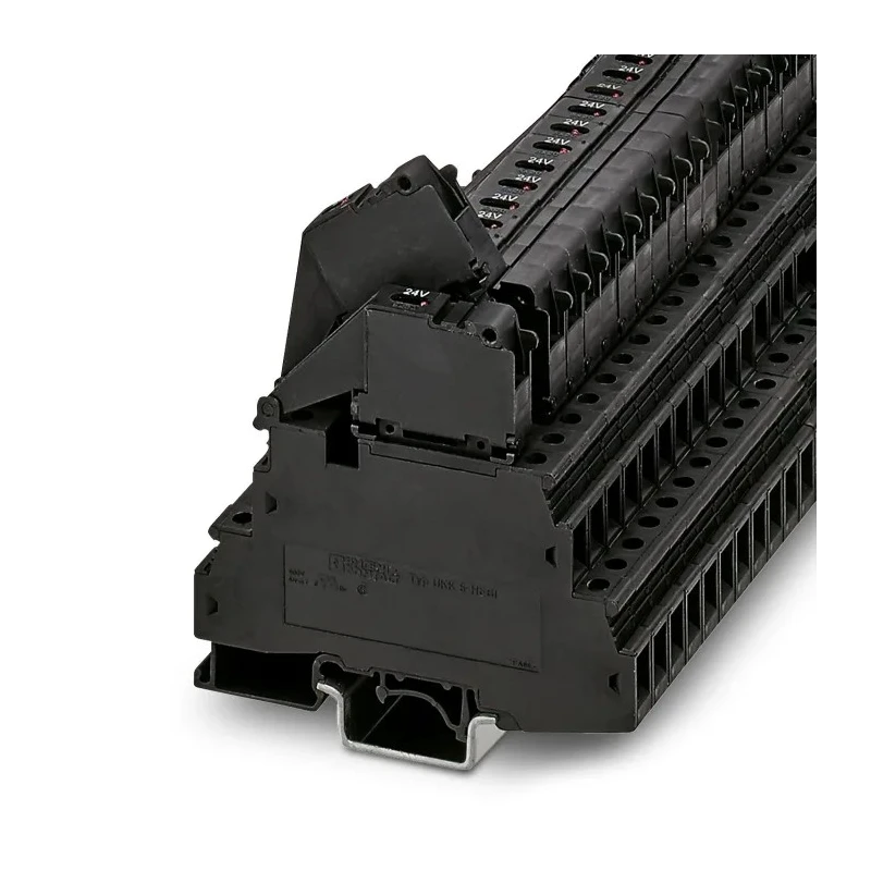 Phoenix Contact Fuse Modular Terminal Block 24V, 32A, 1.5mm² Screw Connection, 2-Level Fused, Black UKK 5-HESILED 24 3026654