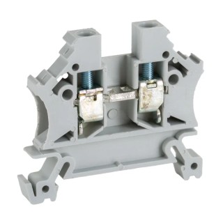 RS PRO Grey Feed Through Terminal Block 1-Level Cage Clamp 32A 1000V 6 mm Width 242-0486