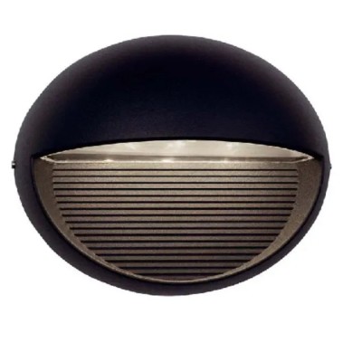 Ansell Lighting LED Wall Light 4.5W 230V Die Cast Aluminium Black Downlight IP65 