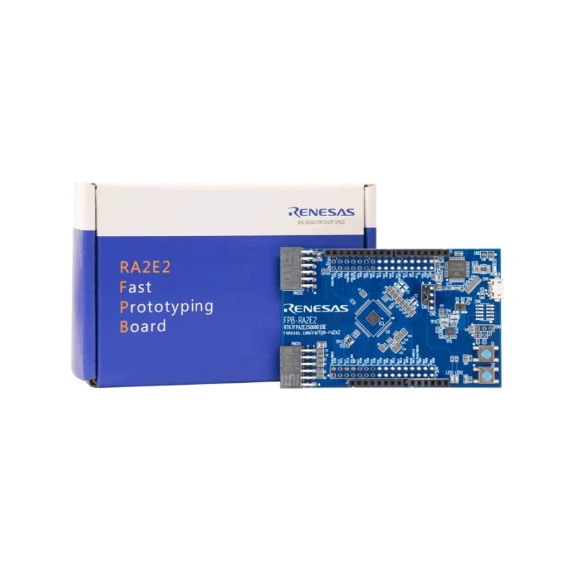 Renesas Electronics FPB-RA2E2 Prototyping Development Board 32 Bit MCU RA2E2 R7FA2E2A74CNK USB Micro USB RTK7FPA2E2S00001BE