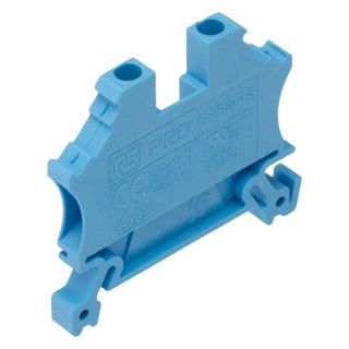 RS PRO Feed Through Terminal Block Blue 1-Level Cage Clamp 24A 1000V VDE 242-0479