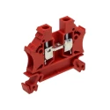 RS PRO Feed Through Terminal Block Red 1-Level Cage Clamp 32A 1000V VDE 242-0493