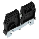 RS PRO Stop End Bracket for Use with TH35 DIN Rail Polyamide 66 Black TH35