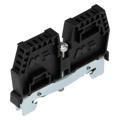 RS PRO Stop End Bracket for Use with TH35 DIN Rail Polyamide 66 Black TH35