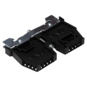 RS PRO Stop End Bracket for Use with TH35 DIN Rail Polyamide 66 Black TH35