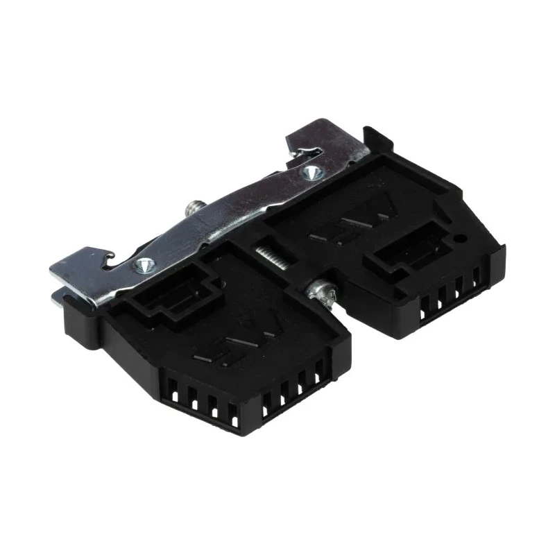 RS PRO Stop End Bracket for Use with TH35 DIN Rail Polyamide 66 Black TH35