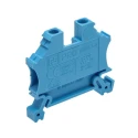 RS PRO Feed Through Terminal Block Blue, 1-Level, Cage Clamp Termination, 32A Current, 1000V, 6 mm Width, Model 242-0488