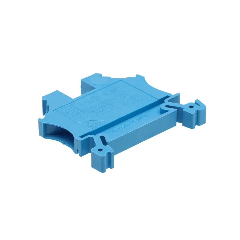 RS PRO Feed Through Terminal Block Blue, 1-Level, Cage Clamp Termination, 32A Current, 1000V, 6 mm Width, Model 242-0488