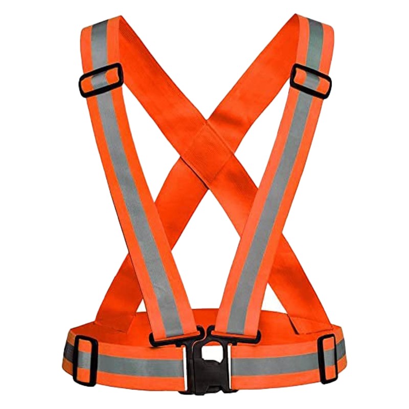 Buy Robustt Orange Protective Safety Reflective VestBelt Jacket