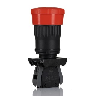 RS PRO Twist Release Emergency Stop Push Button Panel Mount 22 mm Cutout 1 NC IP65 242-0836