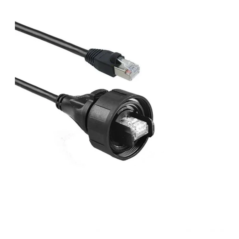 Bulgin Screened Shielded CAT5e Ethernet Cable, 5 m, Black PU/PUR, PVC Jacket 