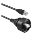 Bulgin Screened Shielded CAT5e Ethernet Cable, 5 m, Black PU/PUR, PVC Jacket