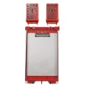 Brady Red 24-Lock Lockout Plastic Group Lockout & Permit Control 6.6 mm UCLB RED, PERMIT DISPLAY STATION