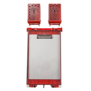Brady Red 24-Lock Lockout Plastic Group Lockout & Permit Control 6.6 mm UCLB RED, PERMIT DISPLAY STATION