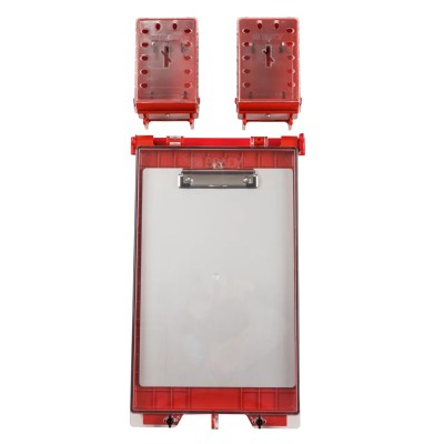 Brady Red 24-Lock Lockout Plastic Group Lockout & Permit Control 6.6 mm UCLB RED, PERMIT DISPLAY STATION