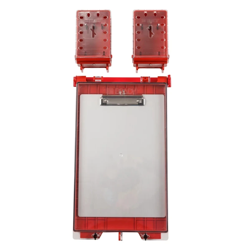 Brady Red 24-Lock Lockout Plastic Group Lockout & Permit Control 6.6 mm UCLB RED, PERMIT DISPLAY STATION