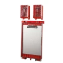 Brady Red 24-Lock Lockout Plastic Group Lockout & Permit Control 6.6 mm UCLB RED, PERMIT DISPLAY STATION