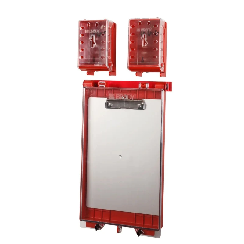 Brady Red 24-Lock Lockout Plastic Group Lockout & Permit Control 6.6 mm UCLB RED, PERMIT DISPLAY STATION