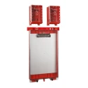 Brady Red 24-Lock Lockout Plastic Group Lockout & Permit Control 6.6 mm UCLB RED, PERMIT DISPLAY STATION