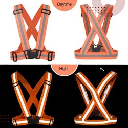 Buy Robustt Orange Protective Safety Reflective VestBelt Jacket