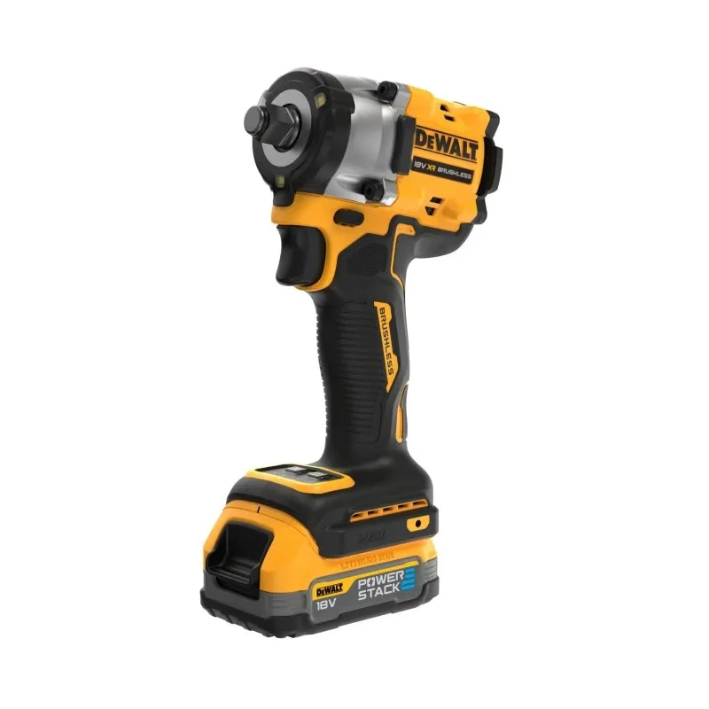 DeWALT Cordless Brushless Impact Wrench 1/2 in Drive, 18 V, 1.7 Ah Battery, 610 Nm Torque, 2500 RPM DCF921E2T-QW