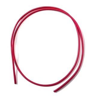 Mueller Electric WI-M-14 Series Red Hook Up Wire, 420/0.08 mm Copper, 7.62 m Length, 600V, Silicone Jacket WI-M-14-25-2