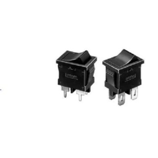 Omron DPST On-Off On-Off Rocker Switch Snap-in, Black Button Actuator, 12.9 mm Panel Cutout, A8L-21-12N2