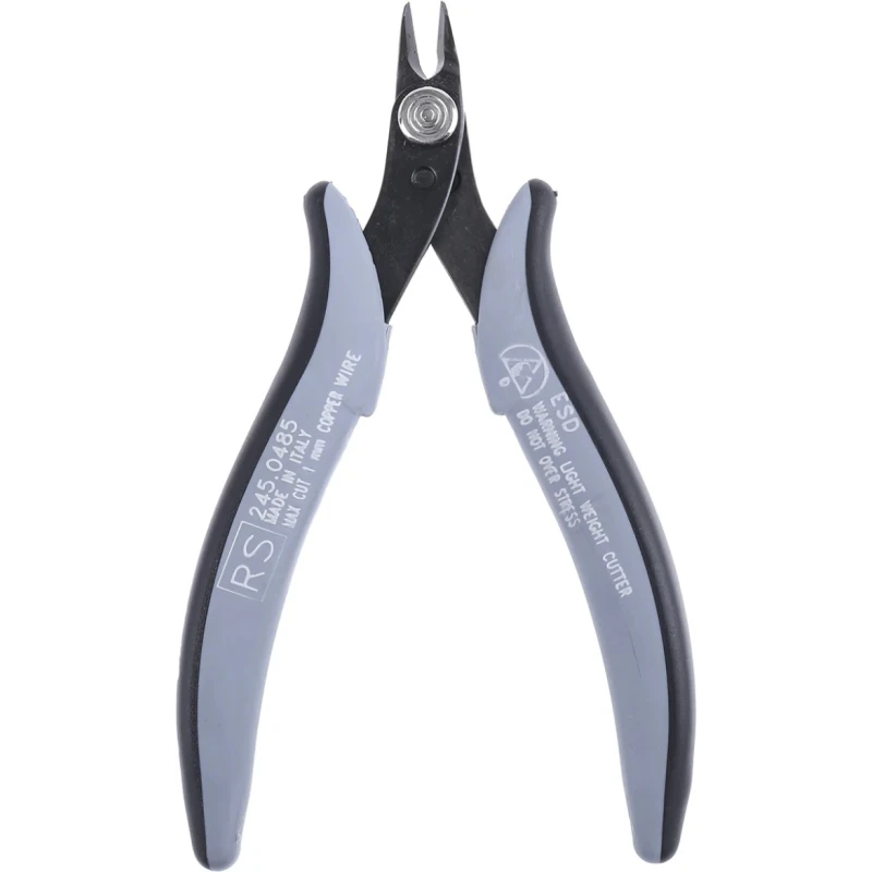 RS PRO Flush ESD Safe Cable Cutter 10mm Jaw Width, 133mm Length, 3.5 kg Cutting Force 245-0485