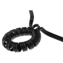 SMC Polyurethane Black 1 m Recoil Hose 6mm Tube Outside Diameter with 4mm Tube Inside Diameter, Maximum Operating TCU0604B-3