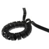 SMC Polyurethane Black 1 m Recoil Hose 6mm Tube Outside Diameter with 4mm Tube Inside Diameter, Maximum Operating TCU0604B-3