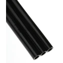 SMC Polyurethane Black 1 m Recoil Hose 6mm Tube Outside Diameter with 4mm Tube Inside Diameter, Maximum Operating TCU0604B-3