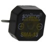 Sonitron 75 dB Surface Mount Continuous Tone Piezo Buzzer Component 14 mm Length, 6.5 mm Height, 1.5V dc Min 24V dc SMA-13-S