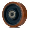 LAG Orange Blue Polyurethane Trolley Wheel 150mm Diameter 700kg Load Capacity Cast Iron Hub Ball Bearing 7020 CC