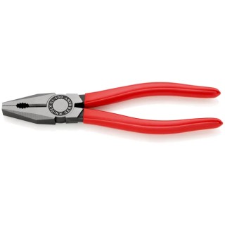 Knipex Combination Plier Plastic Coated Handle Special Quality Tool Steel Polished Black Atramentised 200mm 03 01 200