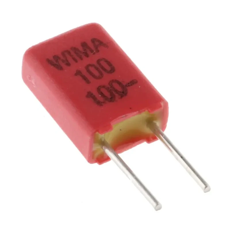 WIMA FKP2 Film Capacitor, ±5% Tolerance, 100 pF Capacitance, 100 V DC, 63 V AC, Through Hole Mount FKP2