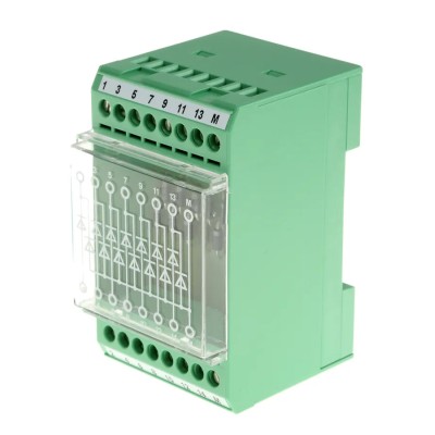 Phoenix Contact EMG 45-DIO14M/LP Series Modular Component Terminal Block Green, Screw Termination, 14 Positions 2950132