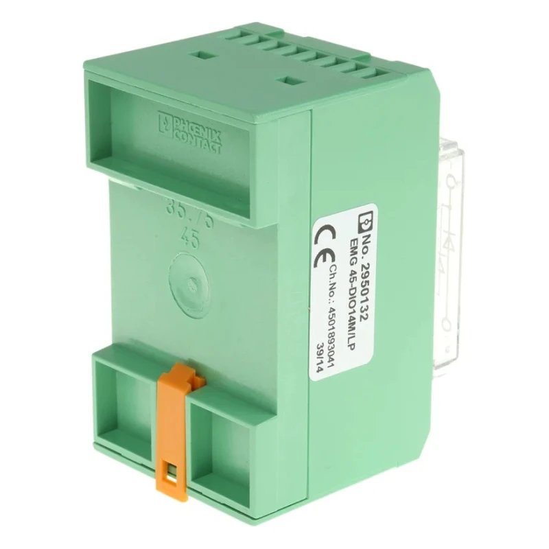 Phoenix Contact EMG 45-DIO14M/LP Series Modular Component Terminal Block Green, Screw Termination, 14 Positions 2950132