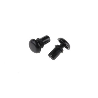 Essentra Nylon Snap Rivet 3.5 mm, 6.1 mm Length, Plain Finish, RoHS Compliant, Model 255-9970