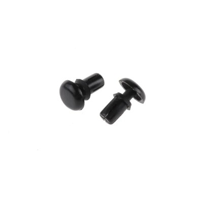 Essentra Nylon Snap Rivet 3.5 mm, 6.1 mm Length, Plain Finish, RoHS Compliant, Model 255-9970