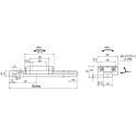 NSK Linear Guide Carriage LU Series Miniature, 43.6mm Length, 32mm Width, 5.55 kN Dynamic Load, Model LAU15AL