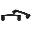RS PRO Matt Black Plastic Concealed Fixings Drawer Handle 45 mm Height, 31 mm Width, 163 mm Length 267-1531
