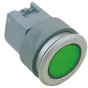 EAO Panel Mount Green LED Pilot Light EAO 04 31 mm Cutout IP65 Round 704.006.518