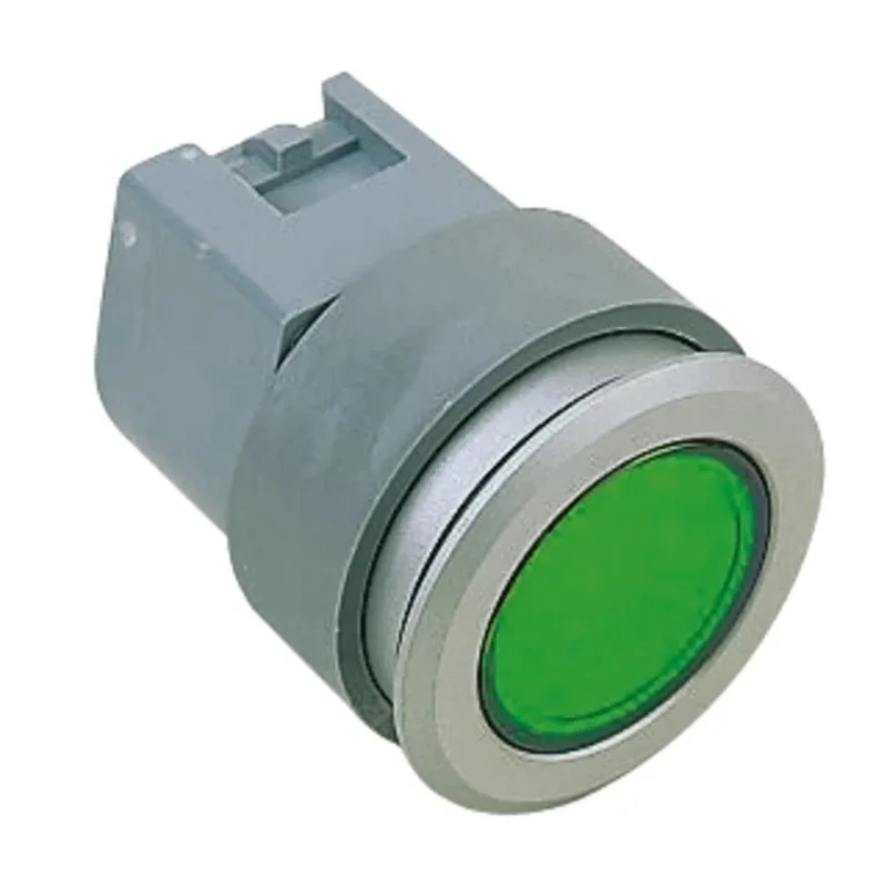 EAO Panel Mount Green LED Pilot Light EAO 04 31 mm Cutout IP65 Round 704.006.518