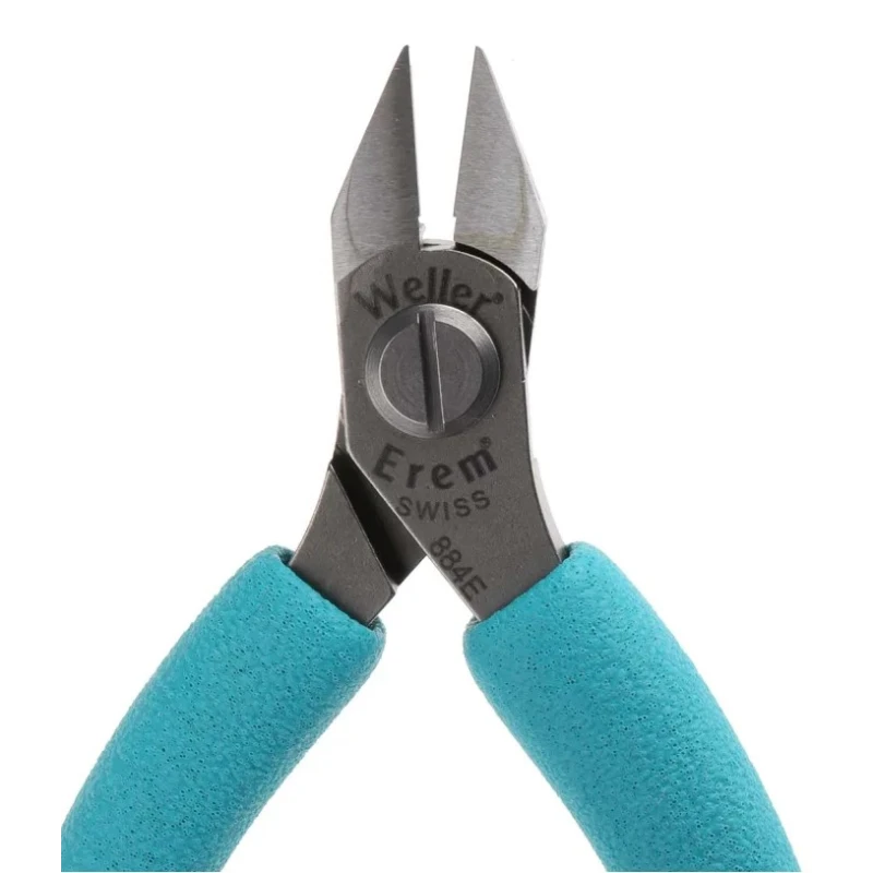 Weller Erem Precision Flush ESD Safe Pointed Relieved Head Side Cutter 120mm Overall Length 1.6mm Cutting Capacity 884 E